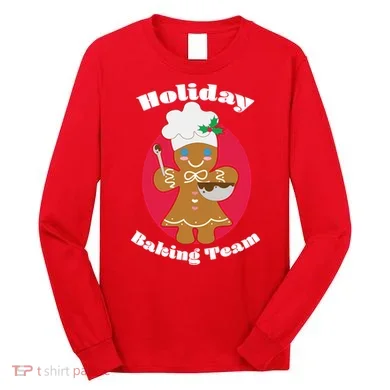 Holiday Baking Team Gingerbread Long Sleeve Shirt