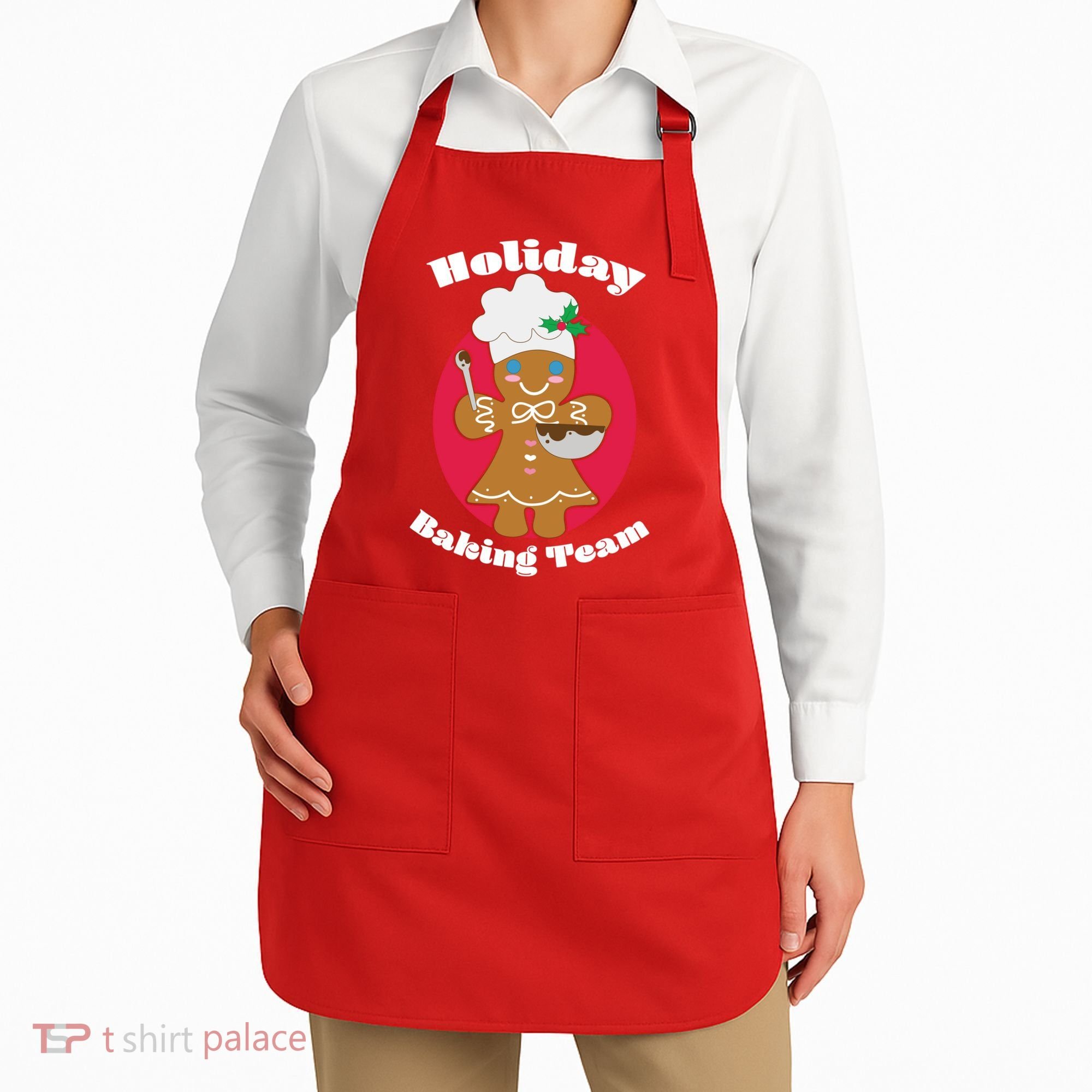 Holiday Baking Team Gingerbread Apron