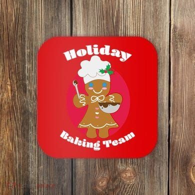 Holiday Baking Team Gingerbread Coaster