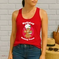 Holiday Baking Team Gingerbread Women's Tank Top thumb 2