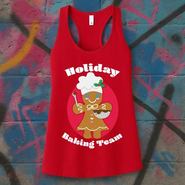 Holiday Baking Team Gingerbread Women's Tank Top
