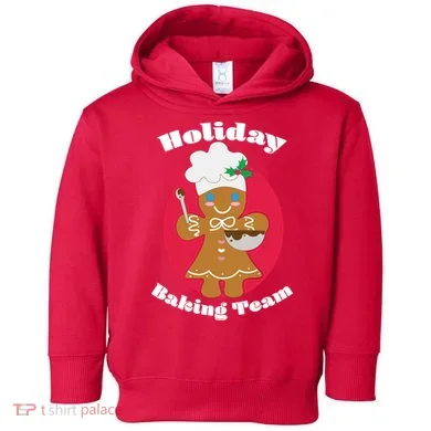 Holiday Baking Team Gingerbread Toddler Hoodie