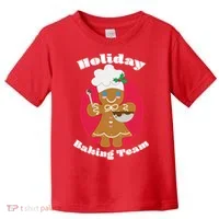 Holiday Baking Team Gingerbread Toddler T-Shirt thumb 0