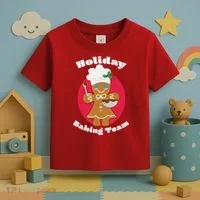 Holiday Baking Team Gingerbread Toddler T-Shirt thumb 3