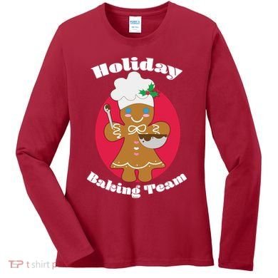Holiday Baking Team Gingerbread Women's Long Sleeve Shirt