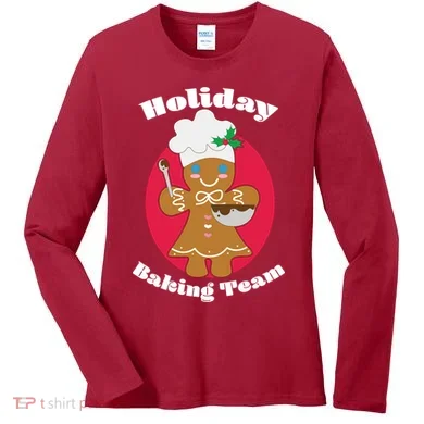Holiday Baking Team Gingerbread Women's Long Sleeve Shirt