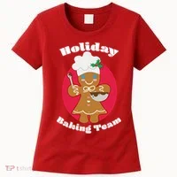 Holiday Baking Team Gingerbread Women's T-Shirt thumb 0