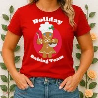 Holiday Baking Team Gingerbread Women's T-Shirt thumb 2