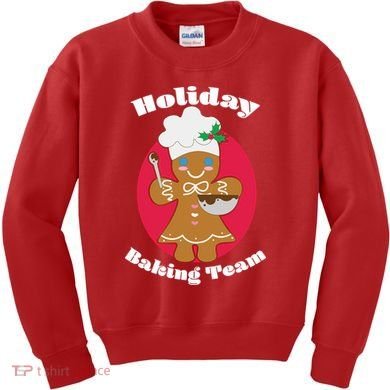 Holiday Baking Team Gingerbread Kids Sweatshirt