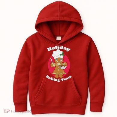 Holiday Baking Team Gingerbread Kids Hoodie