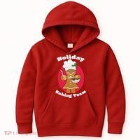 Holiday Baking Team Gingerbread Kids Hoodie thumb 0