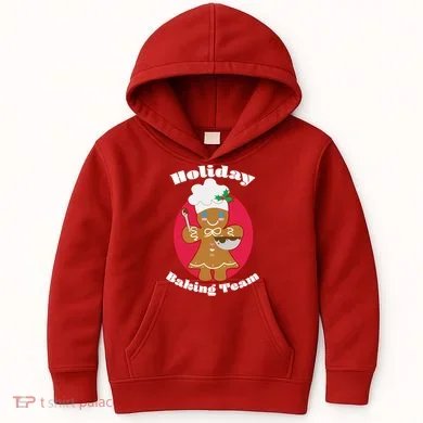 Holiday Baking Team Gingerbread Kids Hoodie