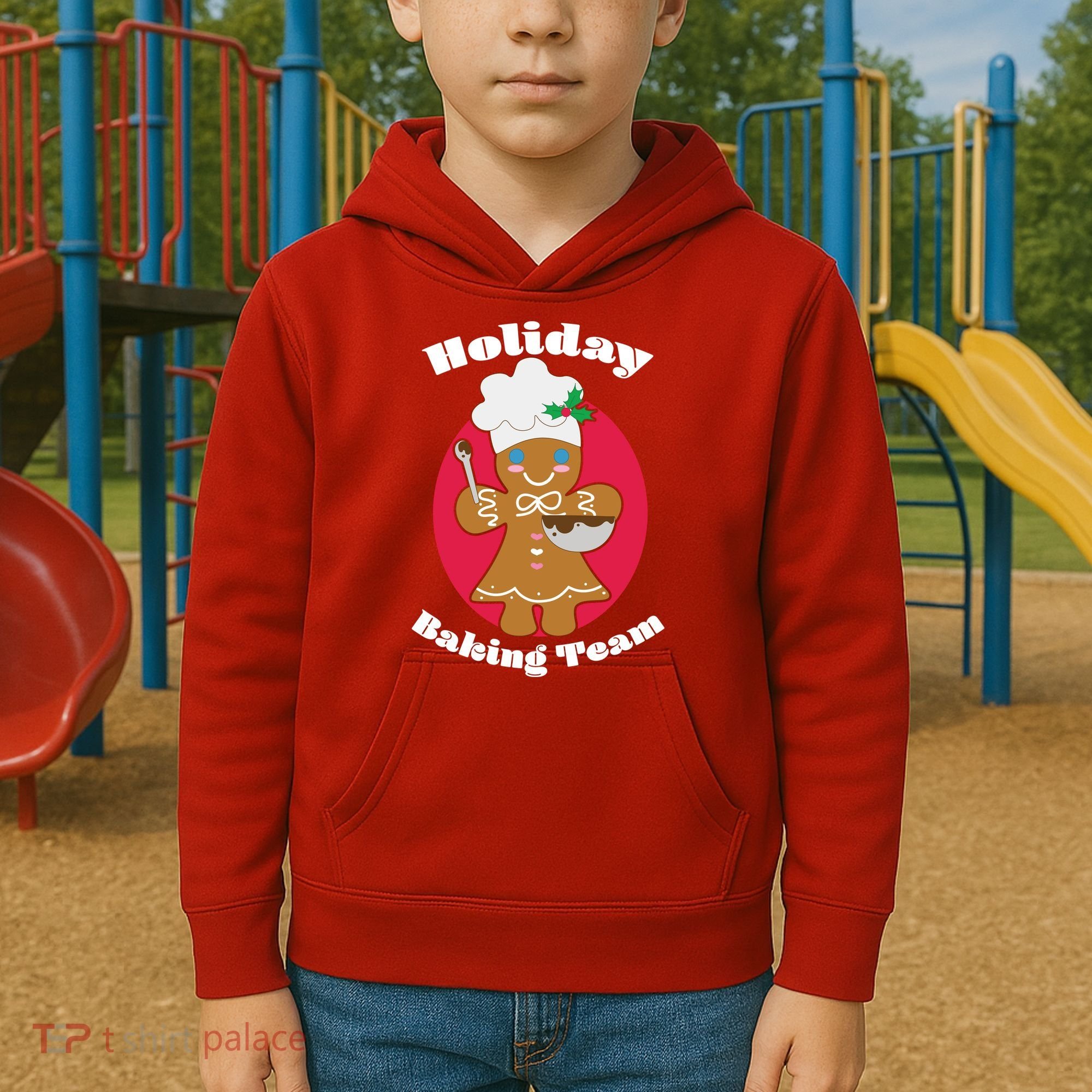 Holiday Baking Team Gingerbread Kids Hoodie