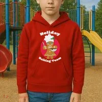Holiday Baking Team Gingerbread Kids Hoodie thumb 2