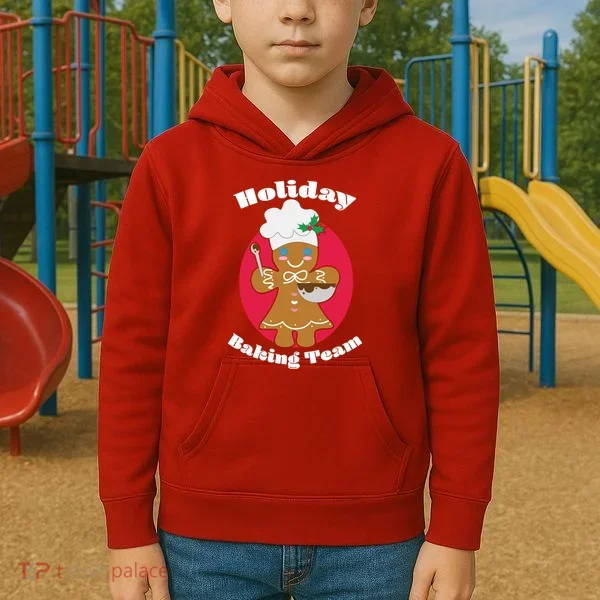 Holiday Baking Team Gingerbread Kids Hoodie