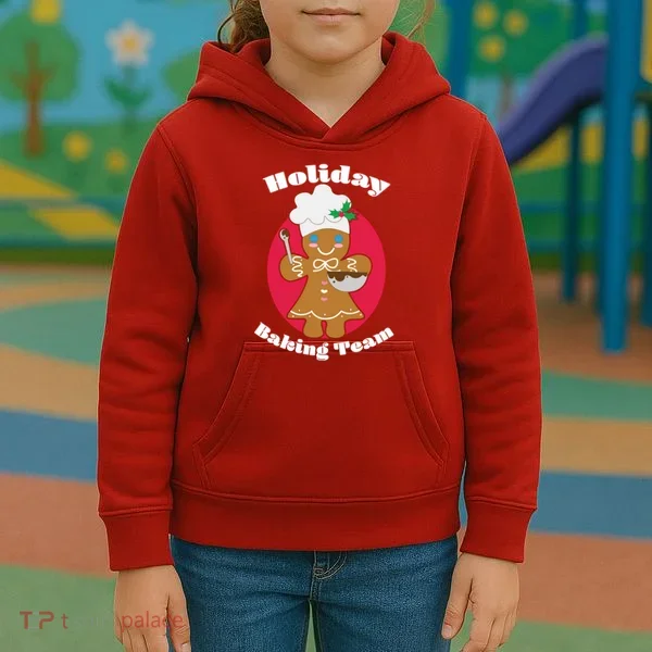Holiday Baking Team Gingerbread Kids Hoodie