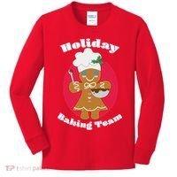 Holiday Baking Team Gingerbread Kids Long Sleeve Shirt thumb 0