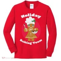 Holiday Baking Team Gingerbread Kids Long Sleeve Shirt thumb 0