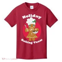 Holiday Baking Team Gingerbread Kids T-Shirt thumb 0