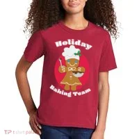 Holiday Baking Team Gingerbread Kids T-Shirt thumb 2