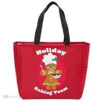 Holiday Baking Team Gingerbread Tote Bag thumb 0