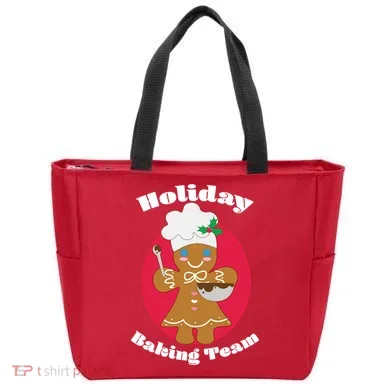 Holiday Baking Team Gingerbread Tote Bag