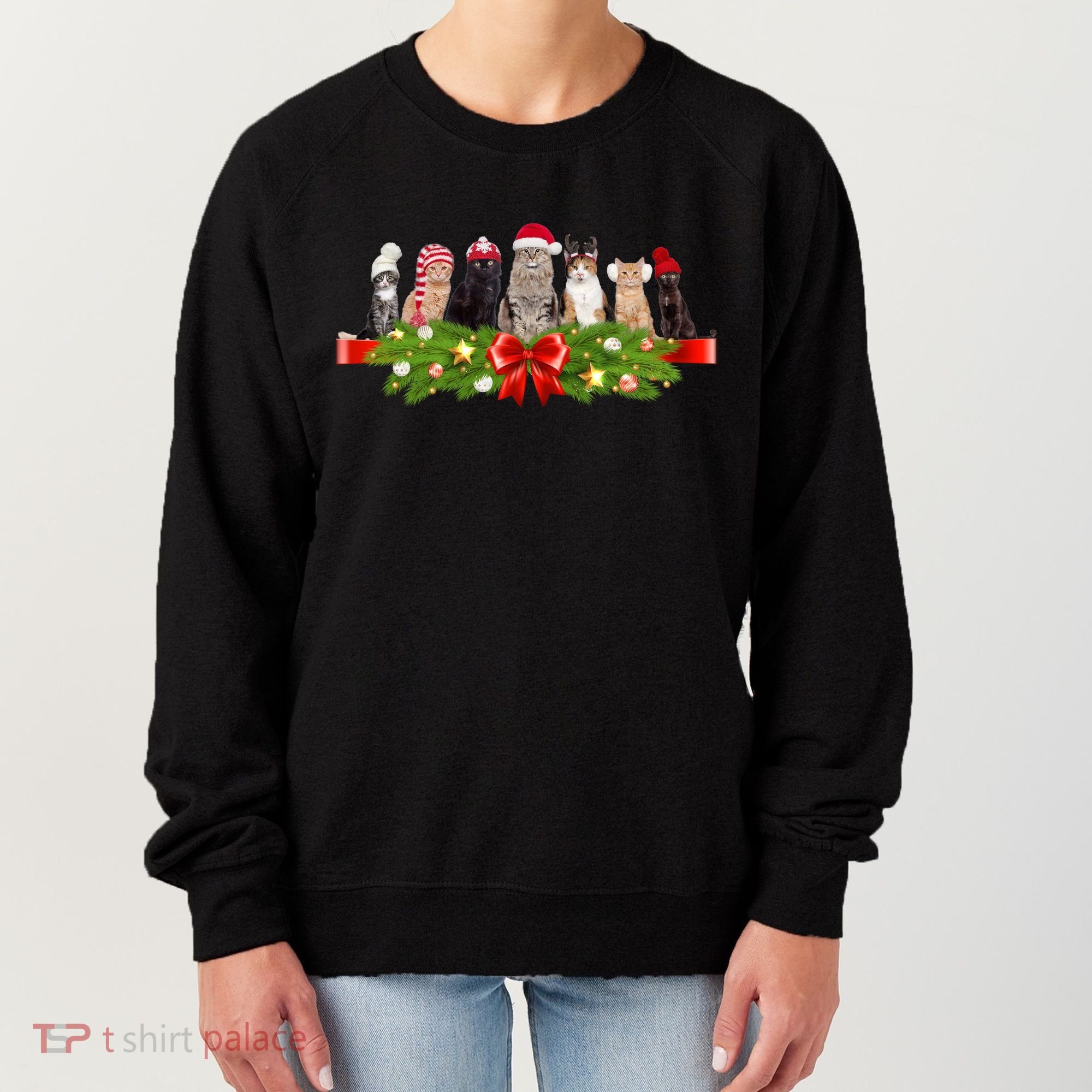 Holiday Christmas Cats Women's Sweatshirt