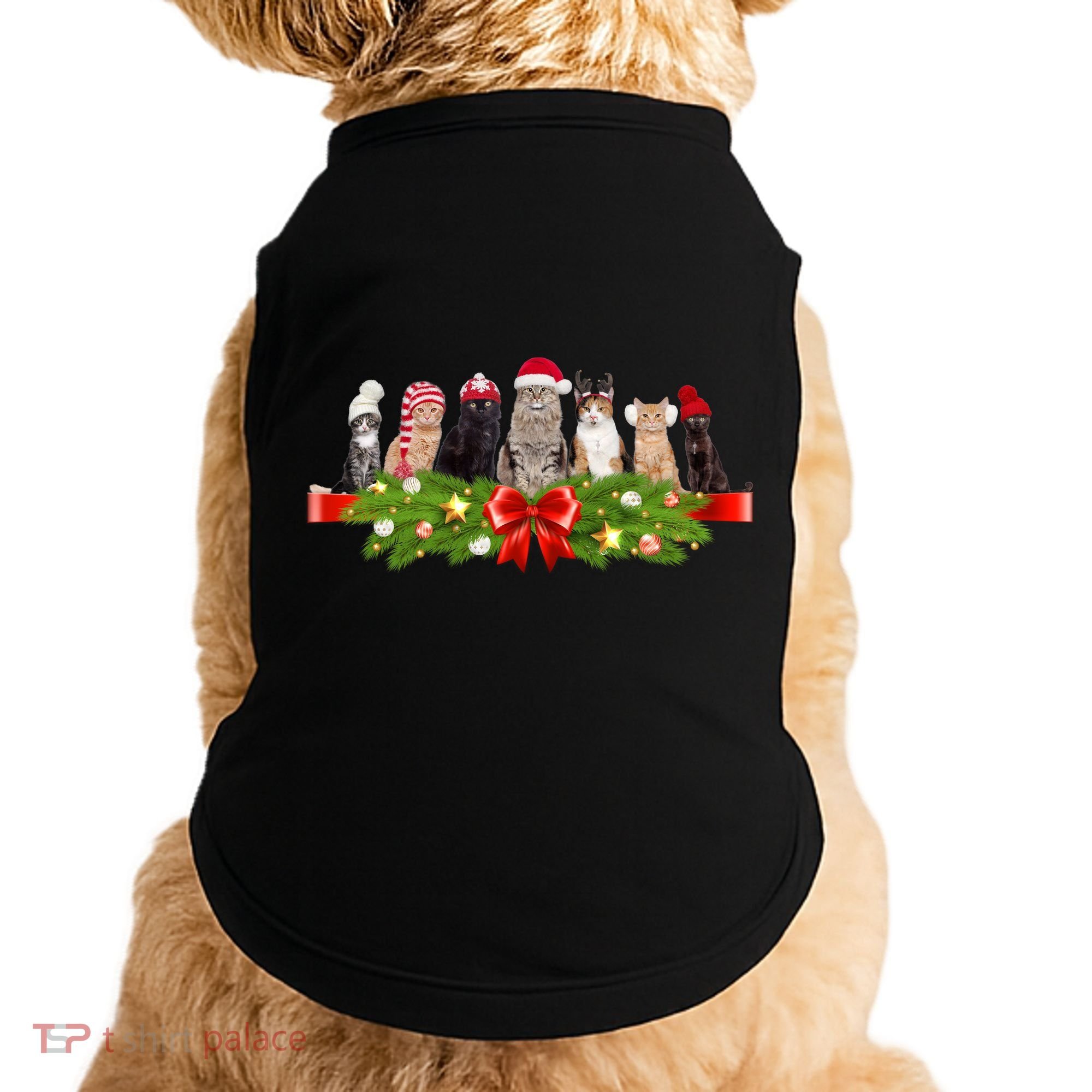 Holiday Christmas Cats Doggie Tank