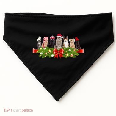 Holiday Christmas Cats USA-Made Doggie Bandana
