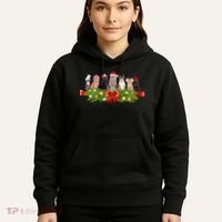 Holiday Christmas Cats Hoodie thumb 5