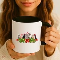 Holiday Christmas Cats Coffee Mug thumb 3
