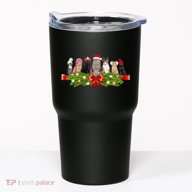Holiday Christmas Cats Tumbler