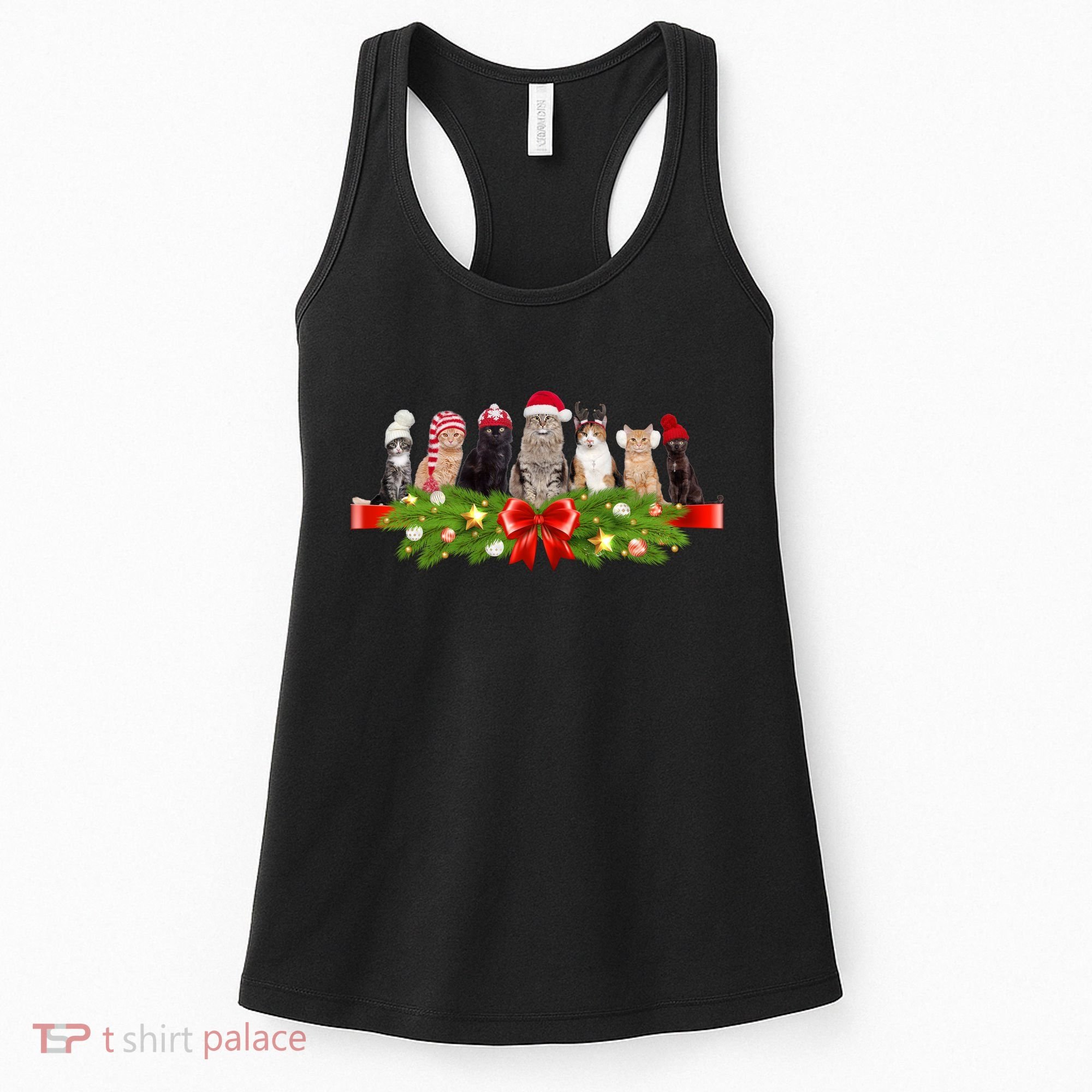 Holiday Christmas Cats Women's Tank Top