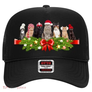 Holiday Christmas Cats Hat