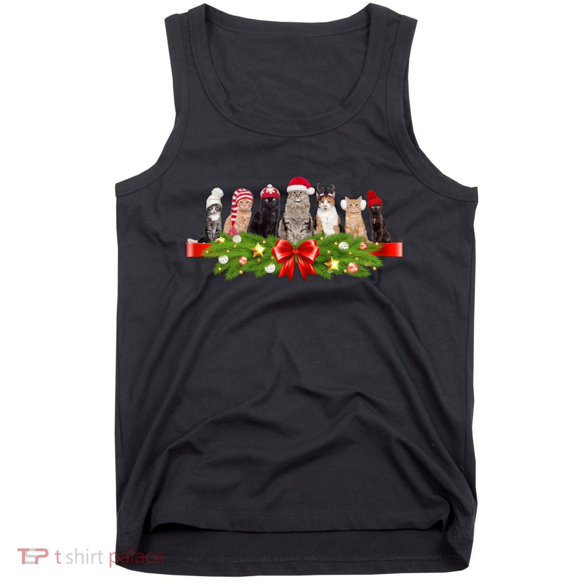 Holiday Christmas Cats Tank Top