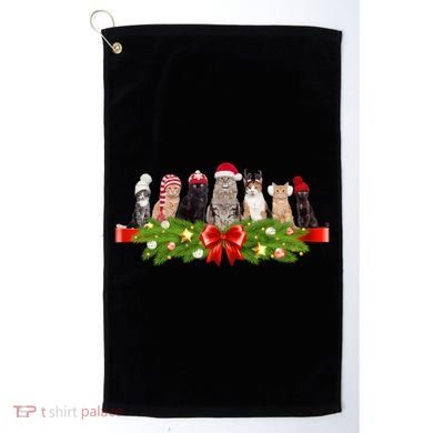 Holiday Christmas Cats Golf Towel