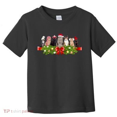 Holiday Christmas Cats Toddler T-Shirt
