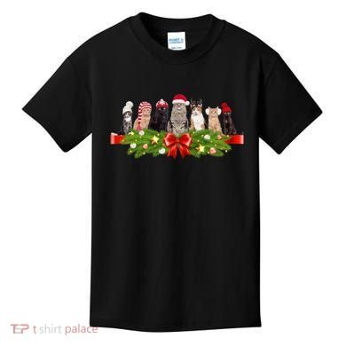 Holiday Christmas Cats Kids T-Shirt