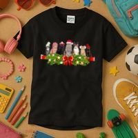 Holiday Christmas Cats Kids T-Shirt thumb 3