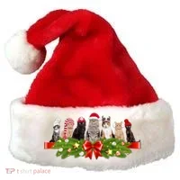 Holiday Christmas Cats Santa Hat thumb 0