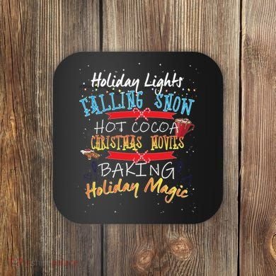 Holiday Magic Christmas Movies Coaster