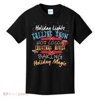 Holiday Magic Christmas Movies Kids T-Shirt thumb 0