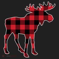 Holiday Plaid Moose Beanie thumb 2