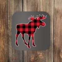 Holiday Plaid Moose Coaster thumb 0
