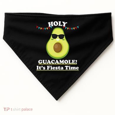 Holy Guacamole Its Fiesta Time USA-Made Doggie Bandana