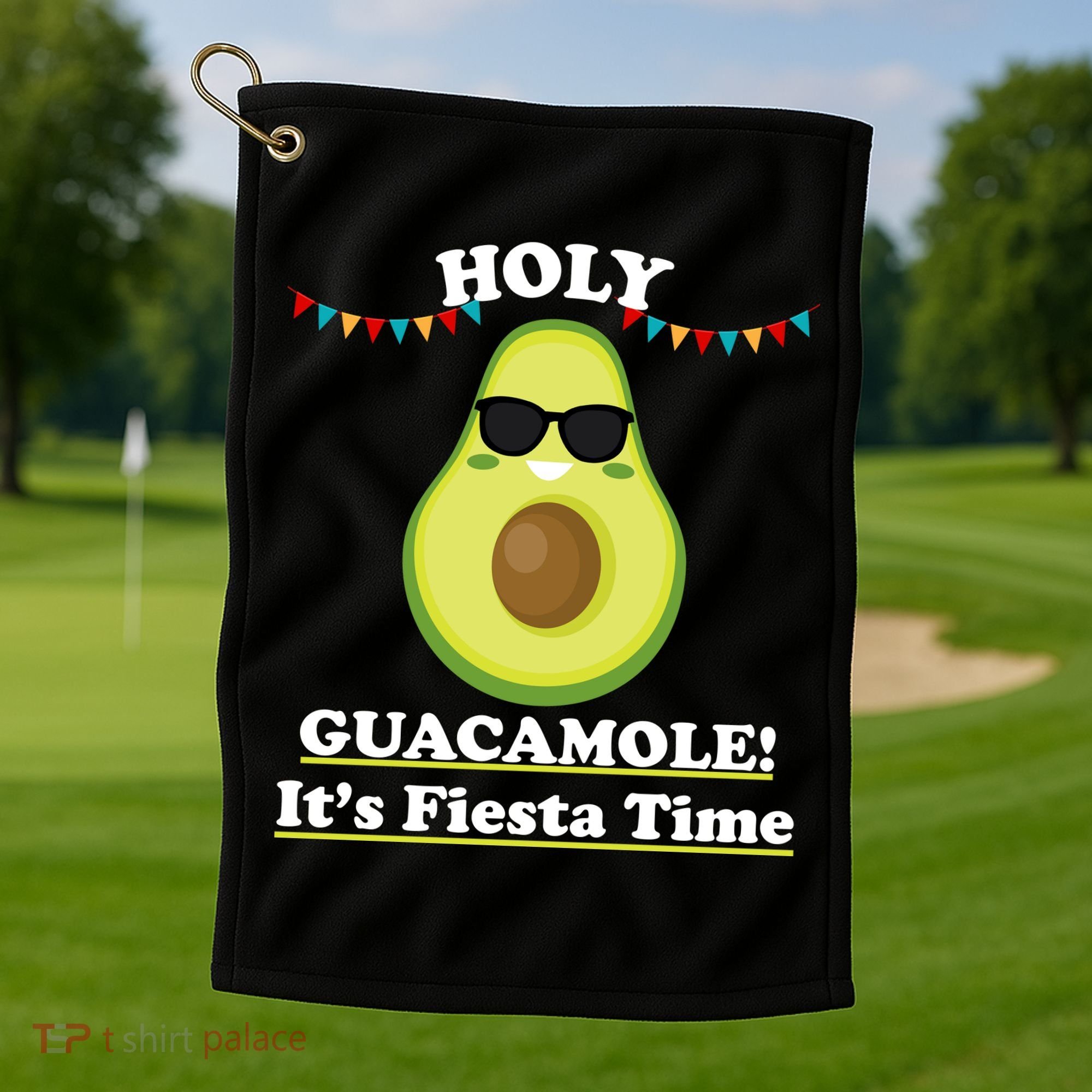 Holy Guacamole Its Fiesta Time Golf Towel