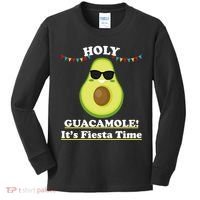 Holy Guacamole Its Fiesta Time Kids Long Sleeve Shirt thumb 0