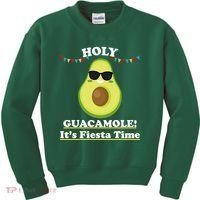 Holy Guacamole Its Fiesta Time Kids Sweatshirt thumb 0