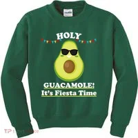 Holy Guacamole Its Fiesta Time Kids Sweatshirt thumb 0