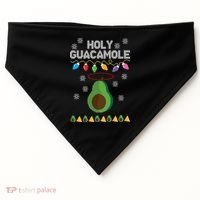 Holy Guacamole Ugly Christmas USA-Made Doggie Bandana thumb 0
